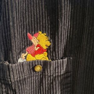 Corduroy Jacket with Winnie the Pooh Embroidery Disney Pooh